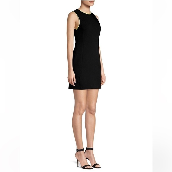 Alice + Olivia Colin Neon Trim Sleeveless Mini Dress size 10 - Picture 1 of 9
